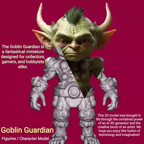 Goblin Guardian 3D print model