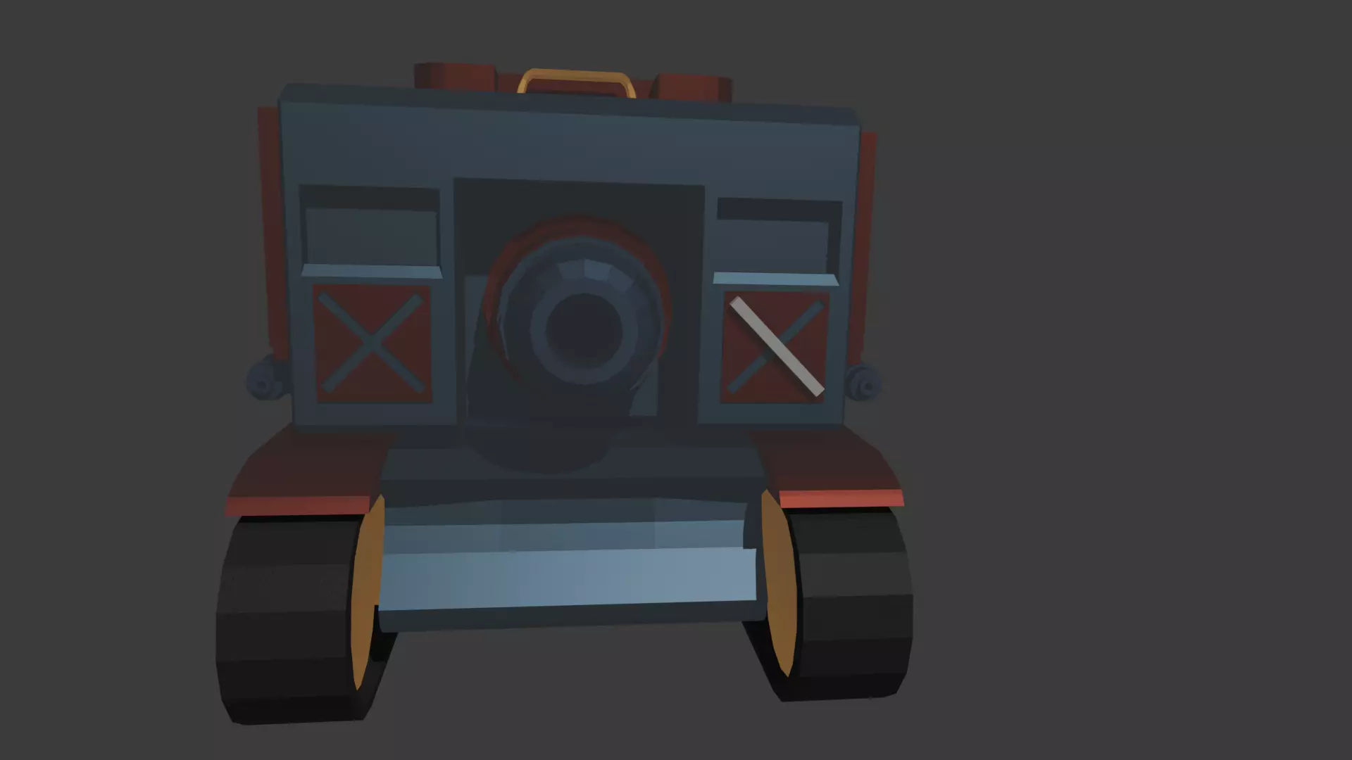 war tank cartoon Free 3D model