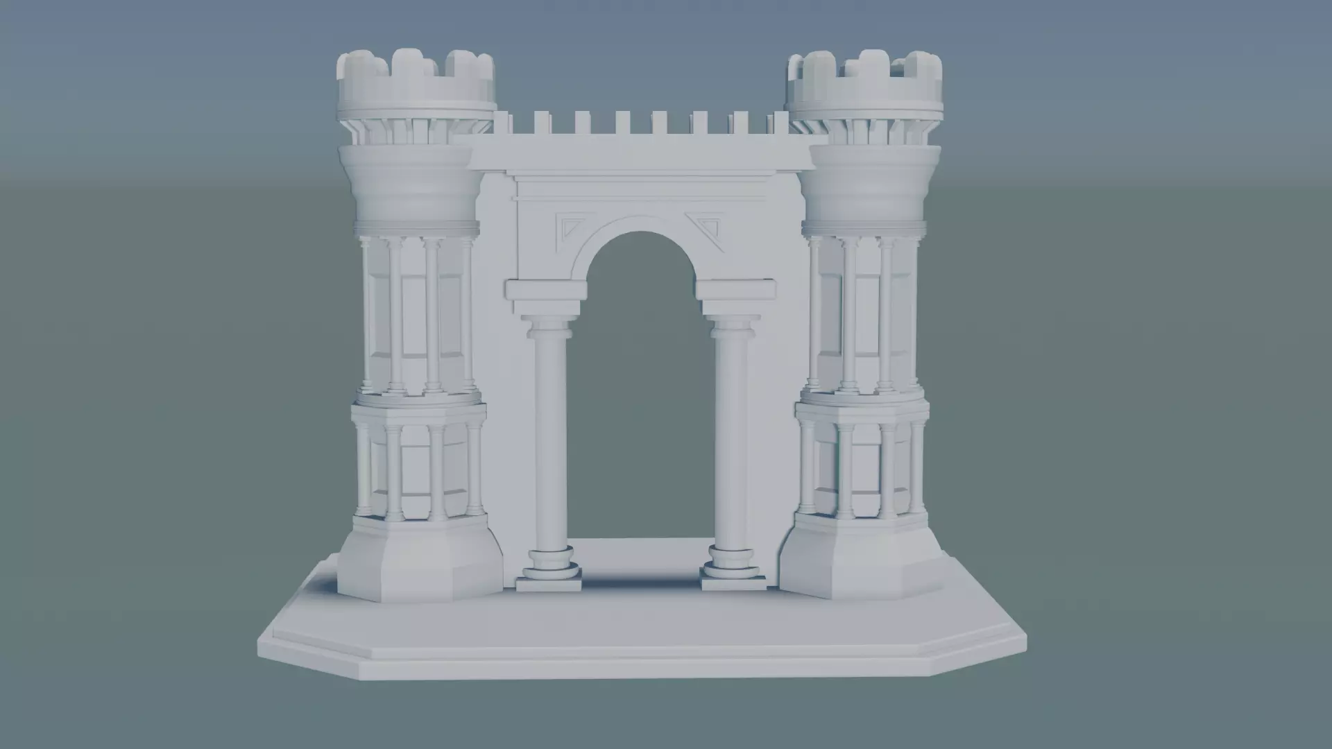 Gatehouse 3D print model_0