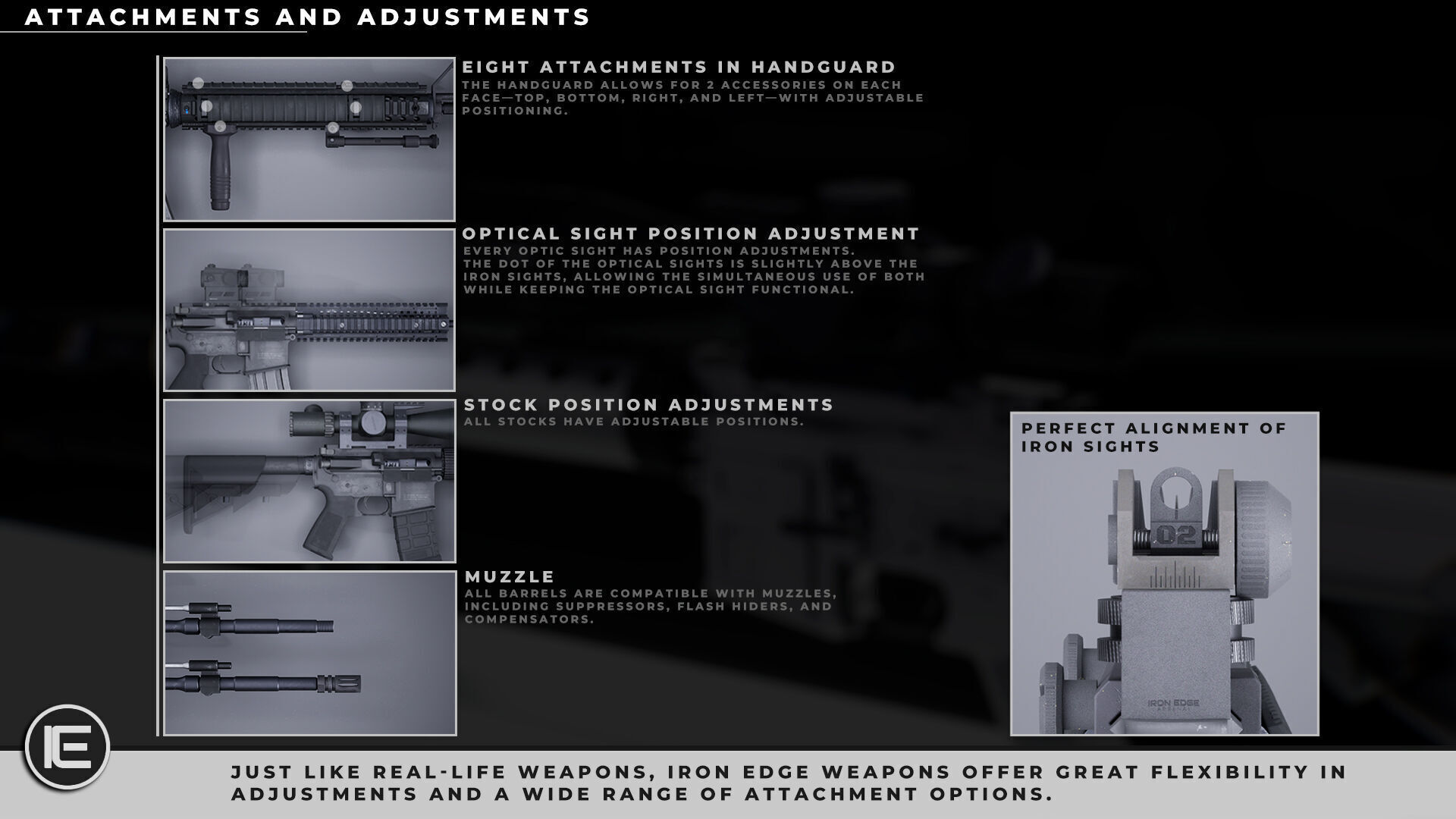 Modular Assault Rifle Collection - M4 - 5E - PERSONAL Low-poly 3D model_26