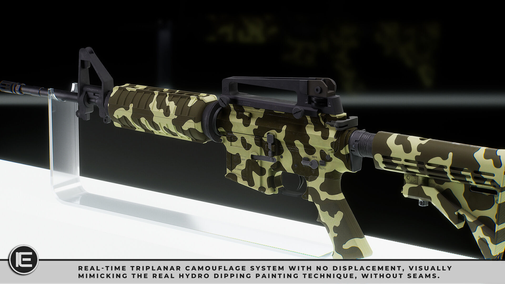 Modular Assault Rifle Collection - M4 - 5E - PERSONAL Low-poly 3D model_25