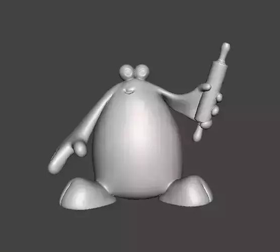 TRAP DOOR BERK WITH ROLLING PIN FANTASY FIGURE MODEL SCULPTURE