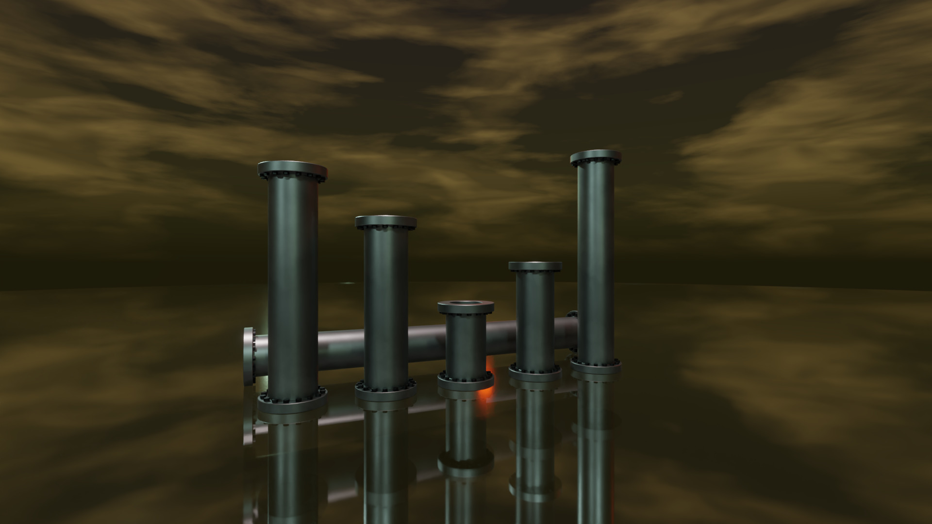 STEAMPUNK PIPES PACK - RogueFilmProductions Low-poly 3D model_43