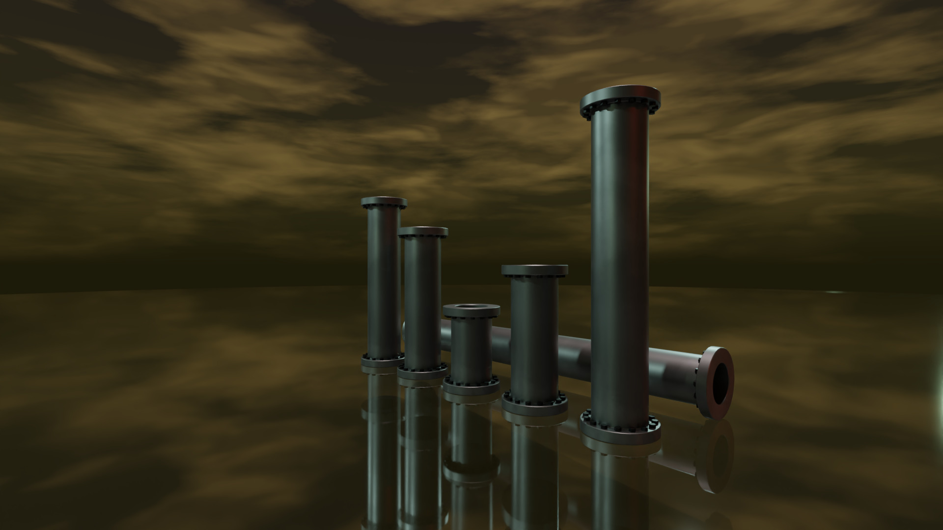 STEAMPUNK PIPES PACK - RogueFilmProductions Low-poly 3D model_37