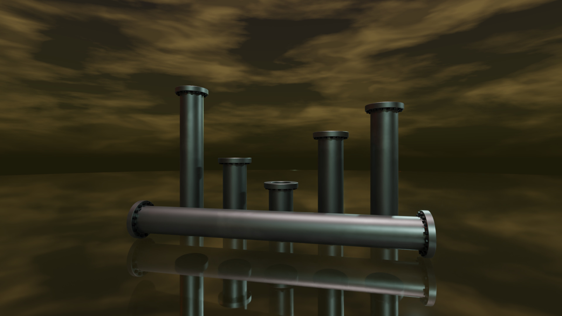 STEAMPUNK PIPES PACK - RogueFilmProductions Low-poly 3D model_40