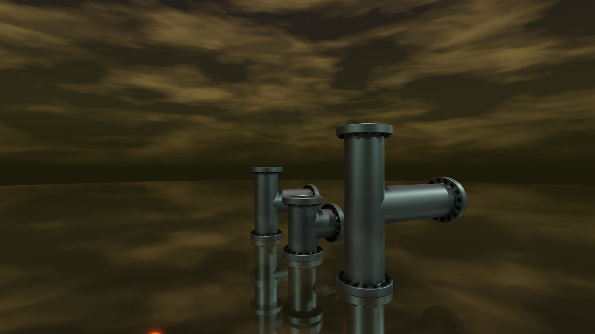 STEAMPUNK PIPES PACK - RogueFilmProductions Low-poly 3D model_33