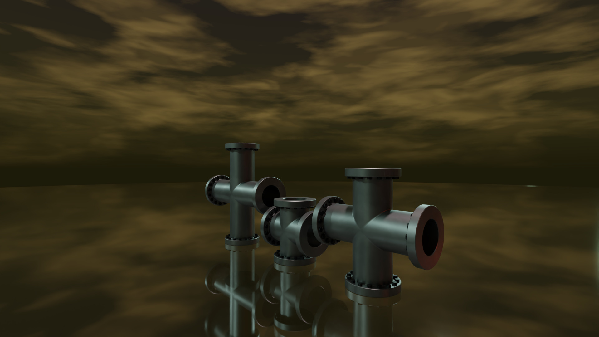 STEAMPUNK PIPES PACK - RogueFilmProductions Low-poly 3D model_13