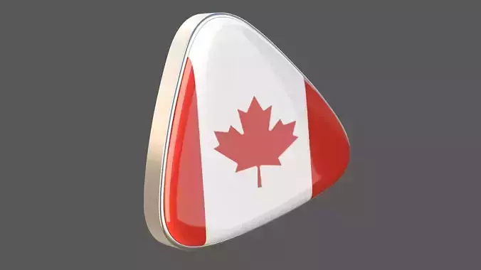 Canada Flage Icon 3D model