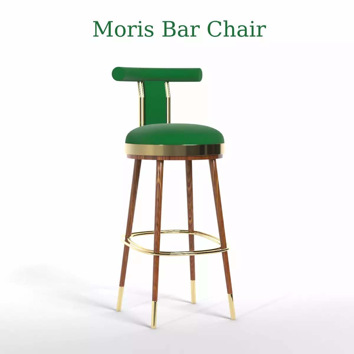 chair high bar chair stainlees still Free 3D model