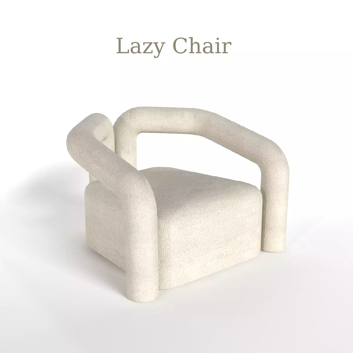 armchair modern armchair chair lazy chair Free 3D model