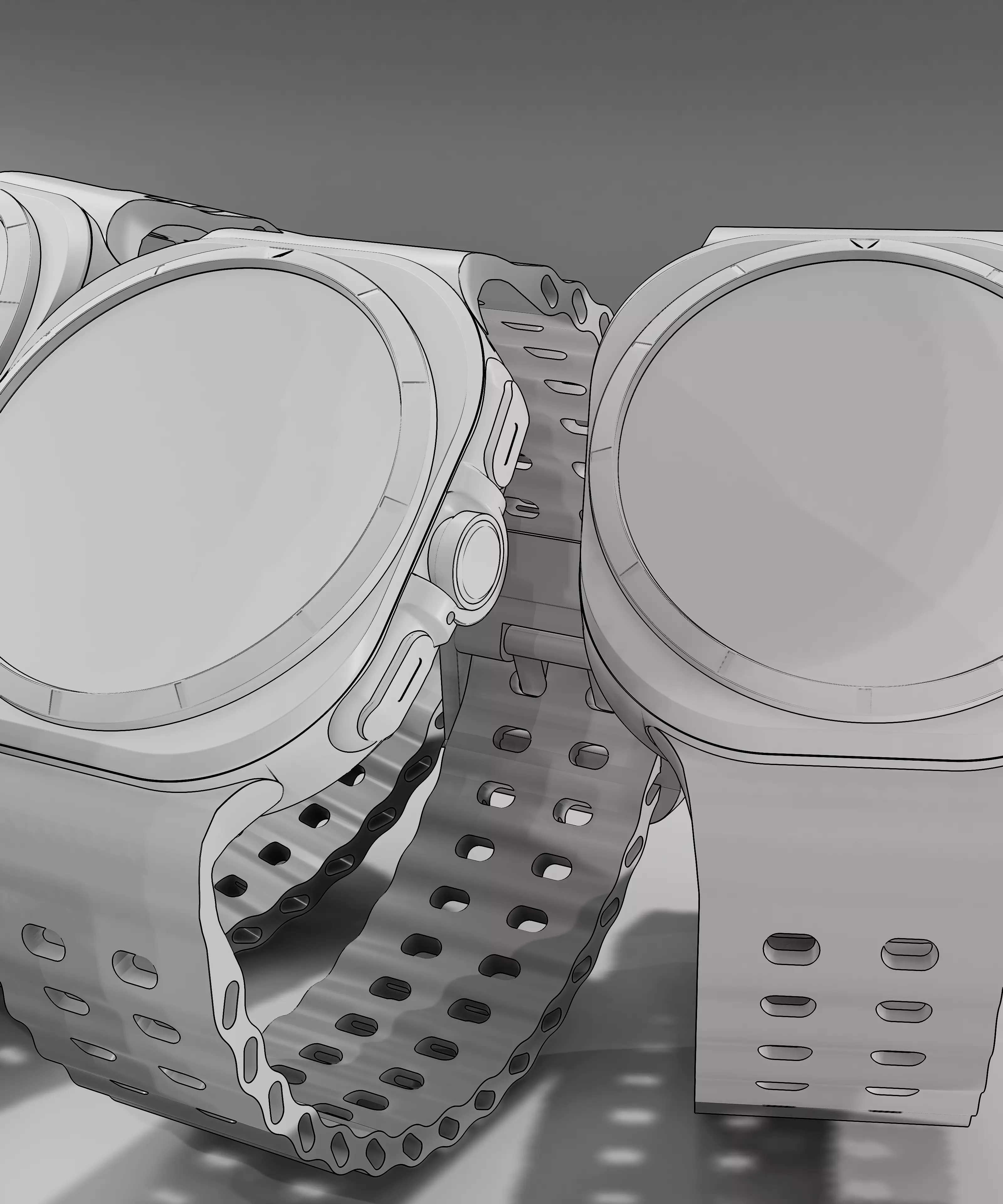 Samsung watch Ultra 2025 3D model_11