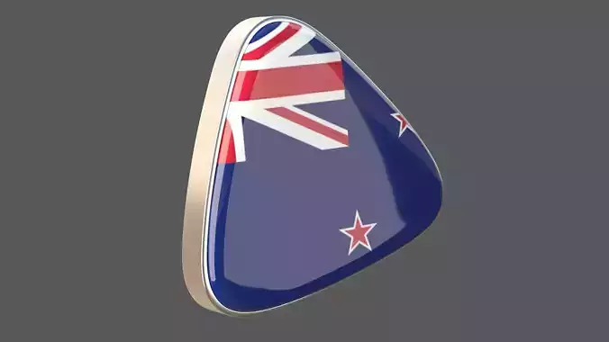 New zealand Flage Icon 3D model