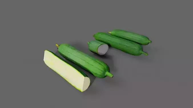 Loofah sponge Low-poly 3D model