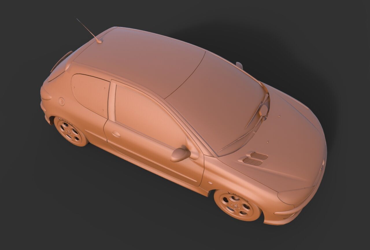 PEUGEOT 206 3D print model_5