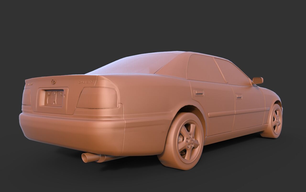 Toyota Chaser Tourer V 3D print model_3