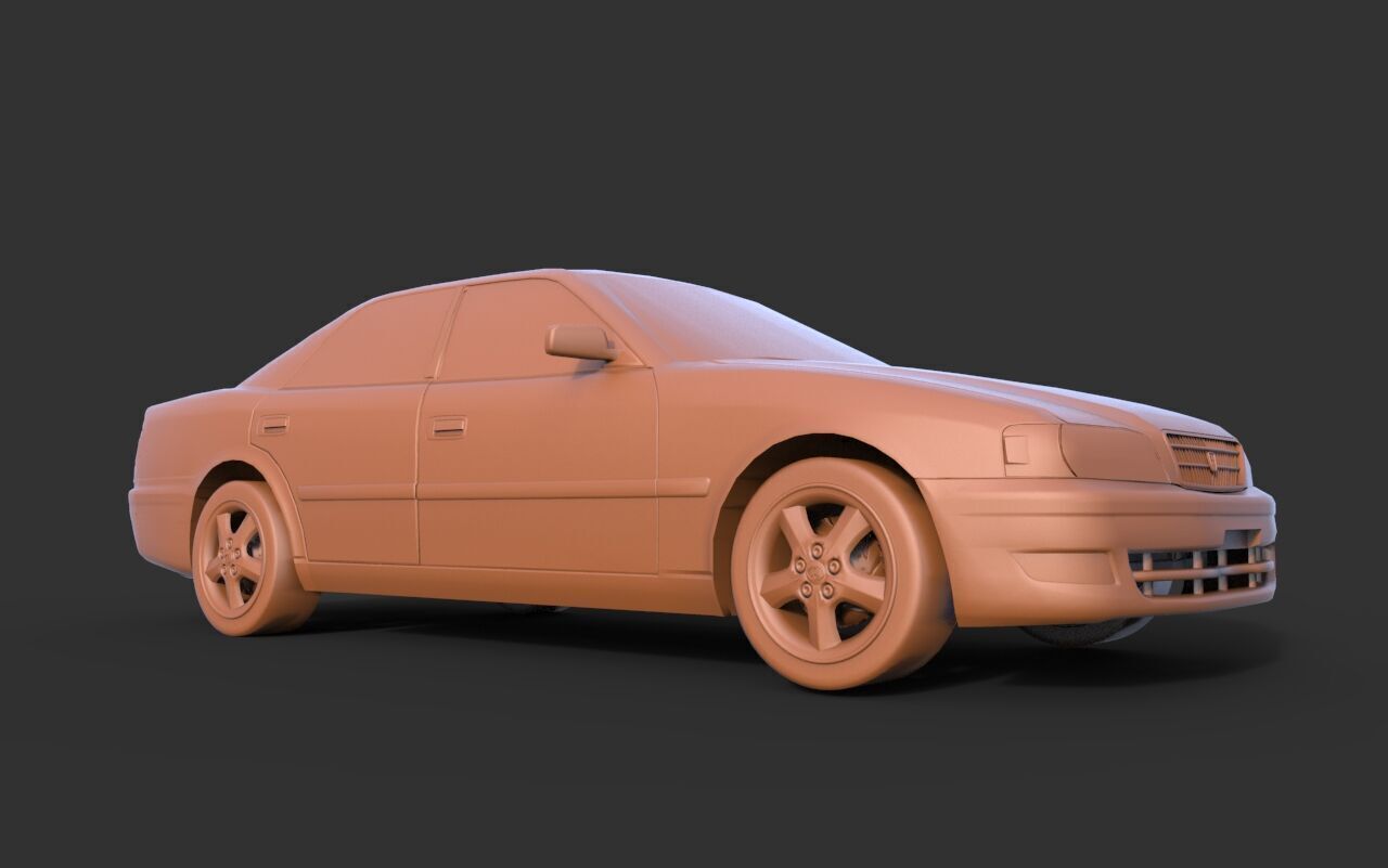 Toyota Chaser Tourer V 3D print model_1