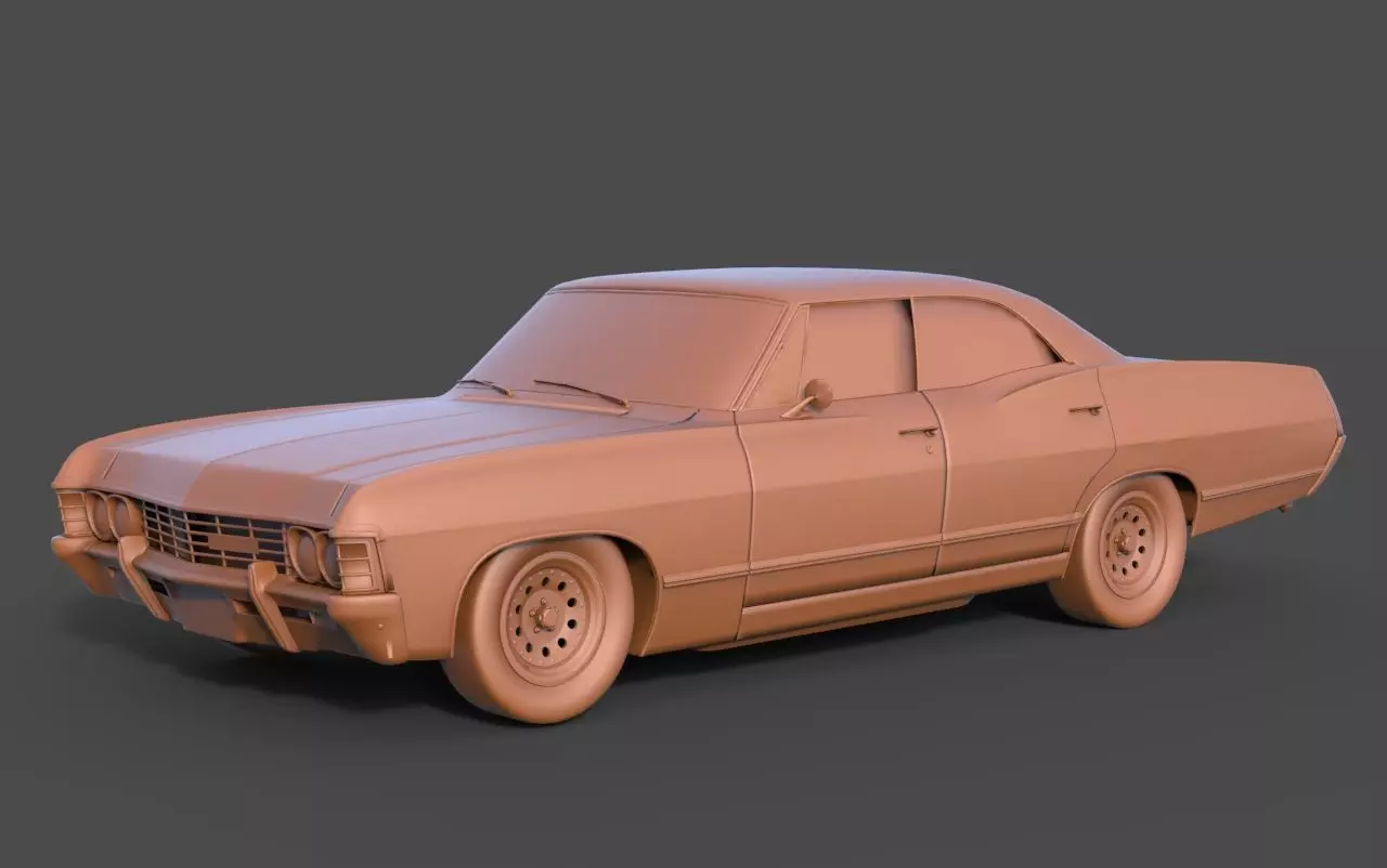 Chevrolet Impala 1967 3D print model