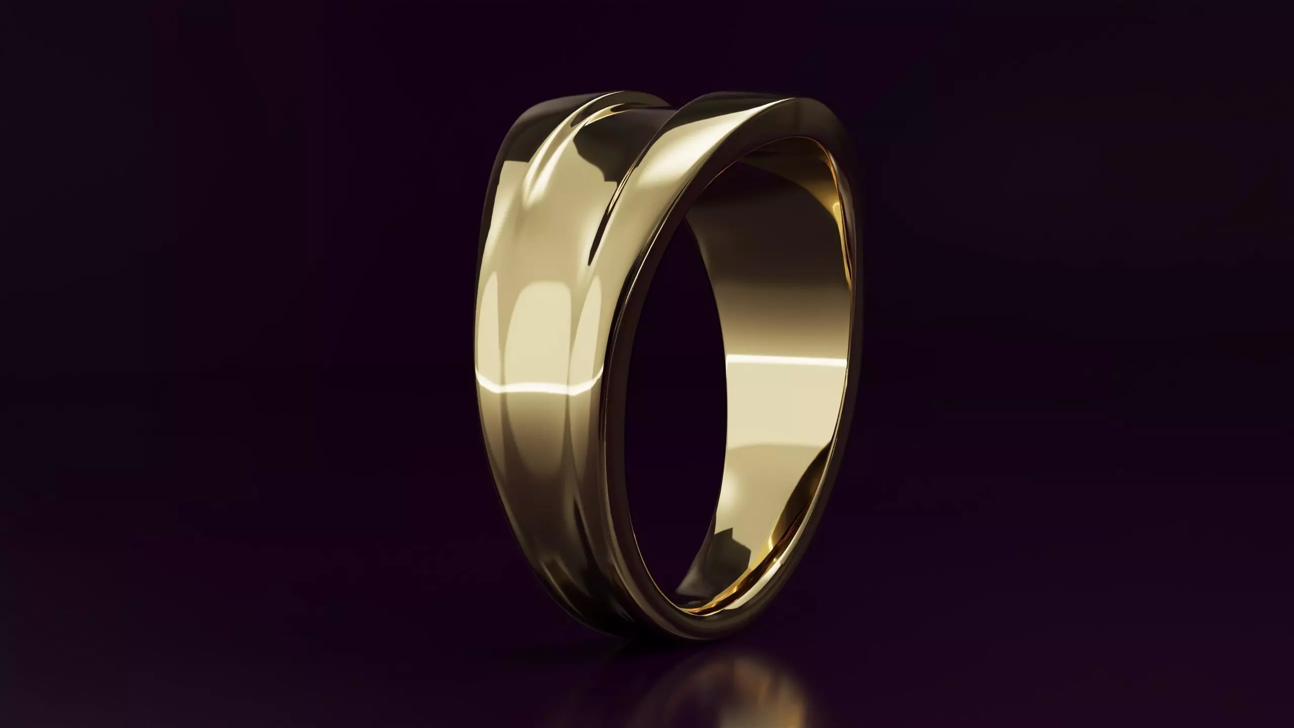 free form ring N41 3D print model