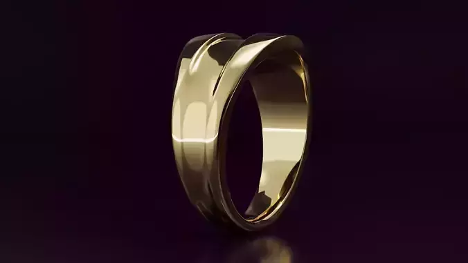 free form ring N41