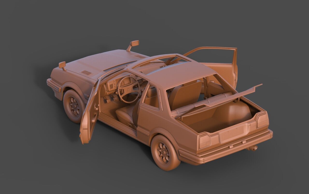 Honda Prelude 3D print model_4