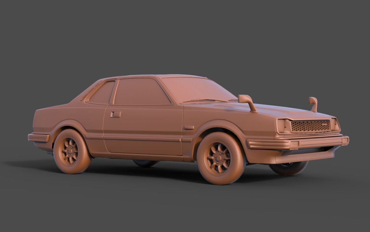 Honda Prelude 3D print model_1
