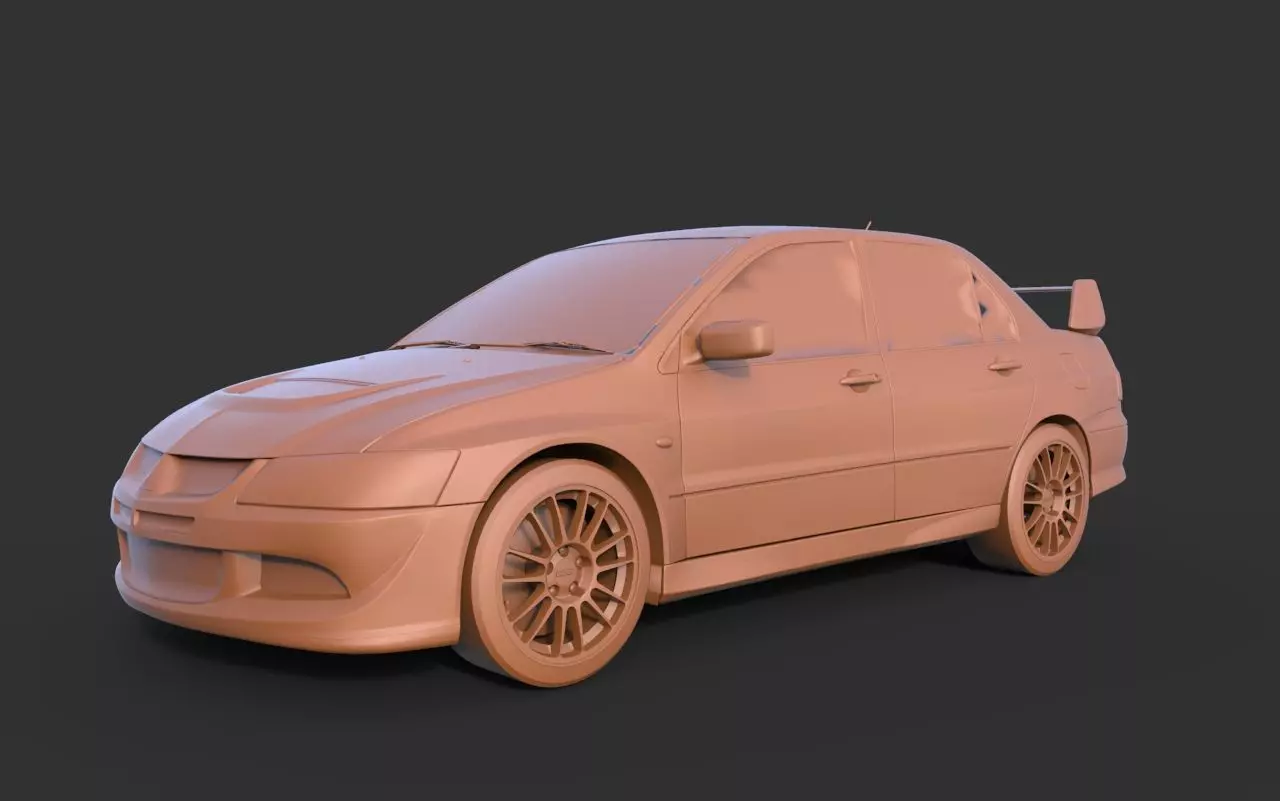 MITSUBISHI LANCER EVOLUTION VIII 3D print model