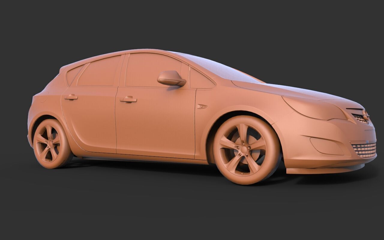 Opel Astra 3D print model_1