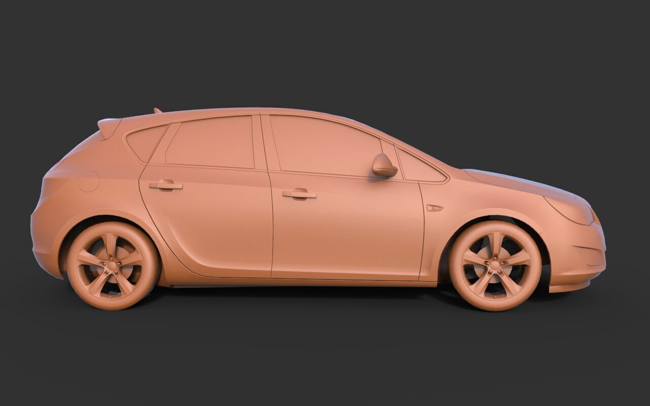 Opel Astra 3D print model_2