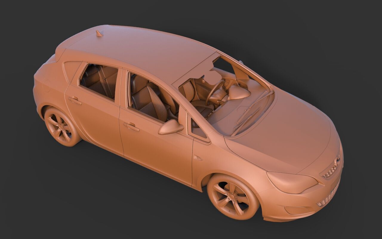 Opel Astra 3D print model_5