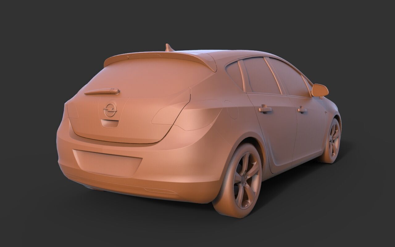 Opel Astra 3D print model_3