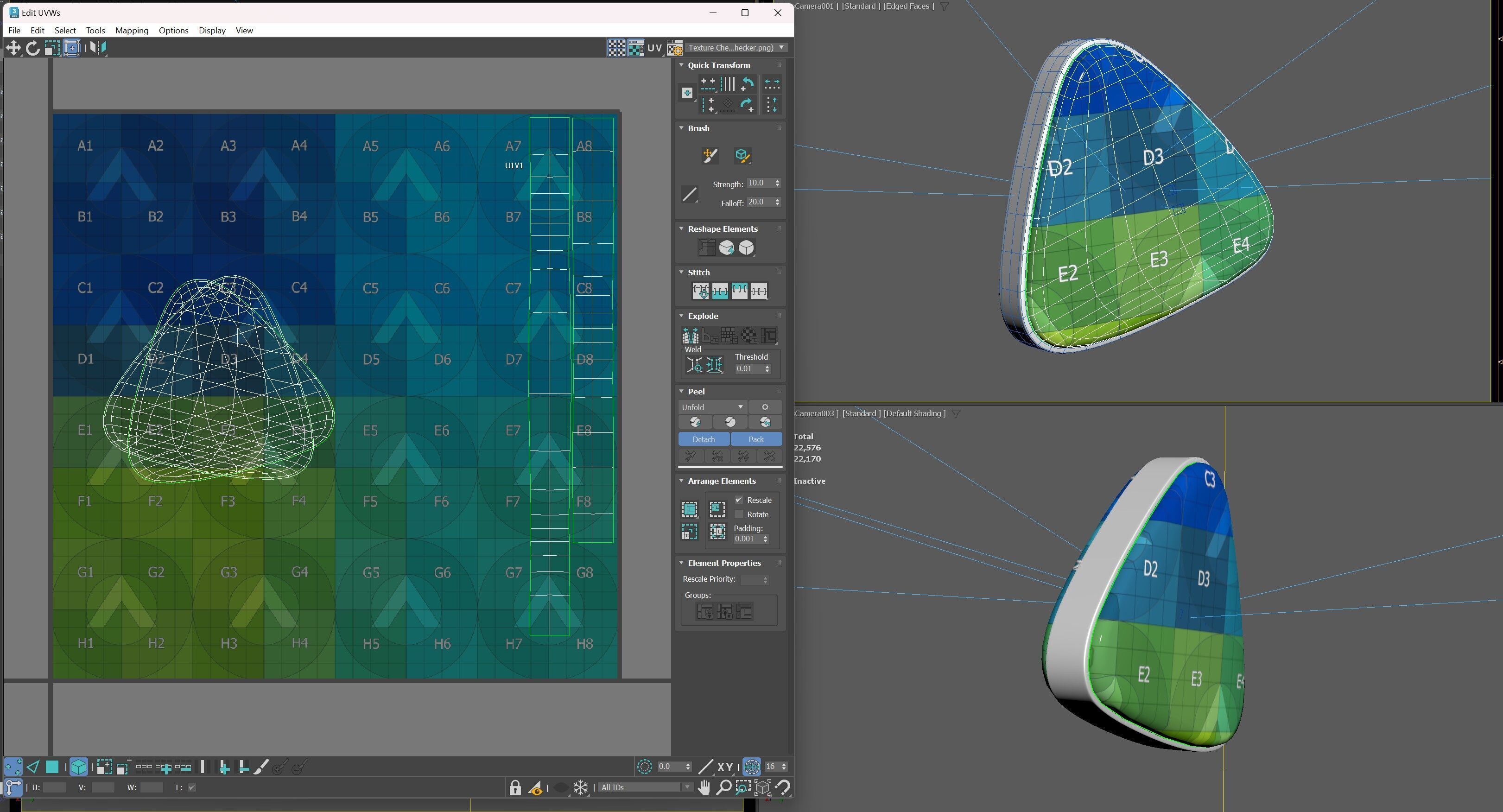 India Flage Icon 3D model_7