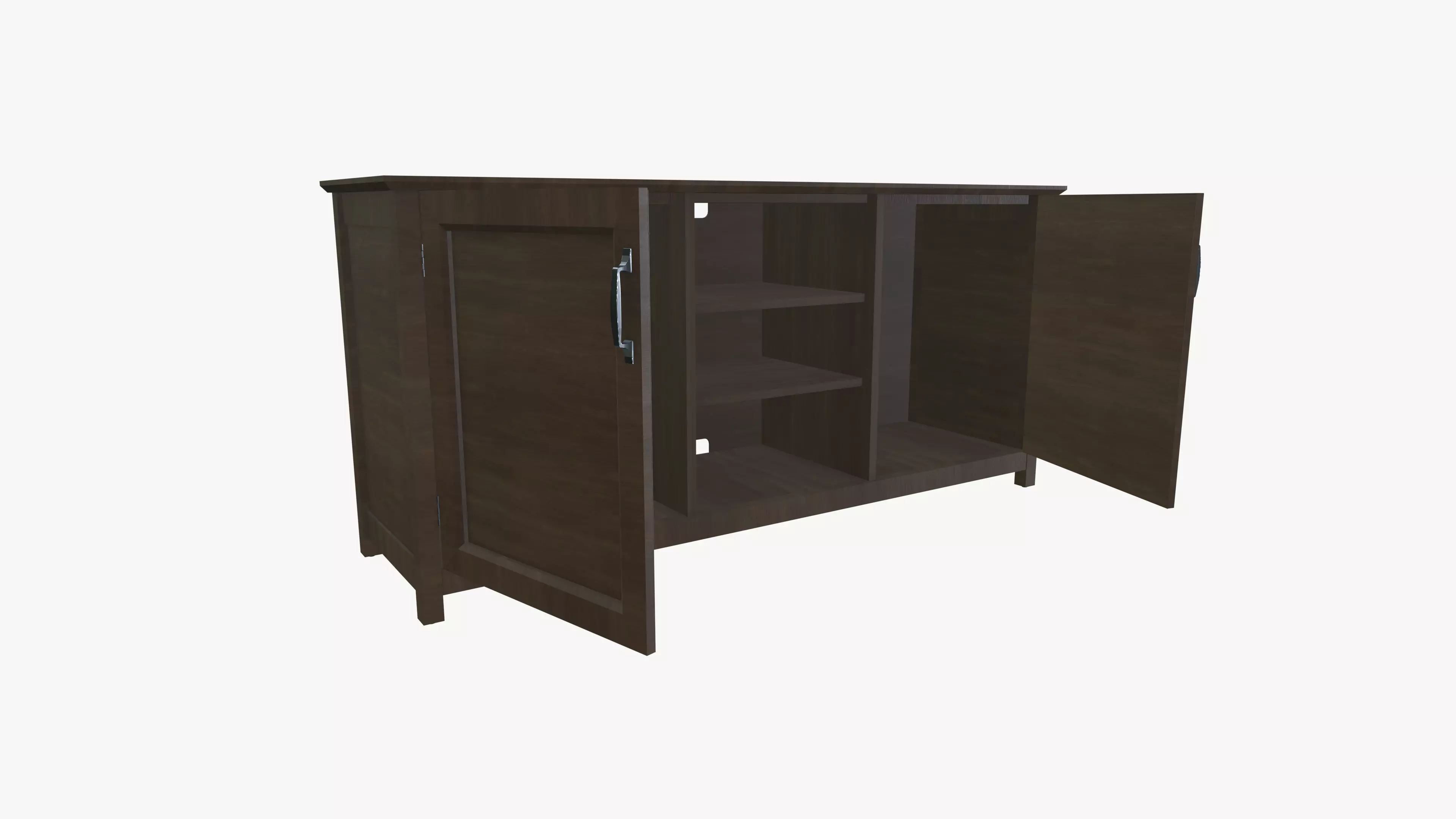 Storage rack Low-poly 3D model