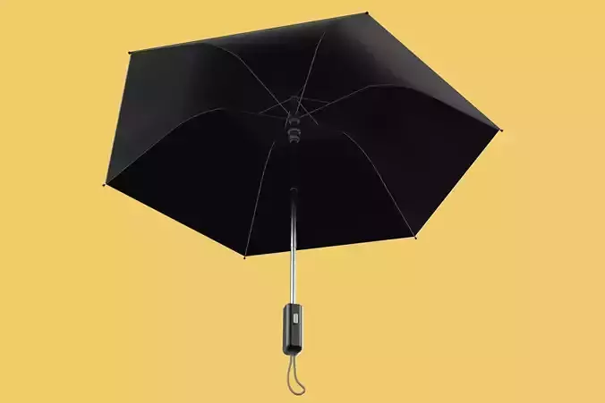 AUTOMATIC FOLDABLE FOLDING UMBRELLA BLACK ALL WEATHER COMPACT