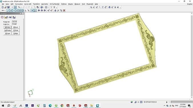 Classic mirror frame wood  interior luxurious 3D model 3D model 3D model