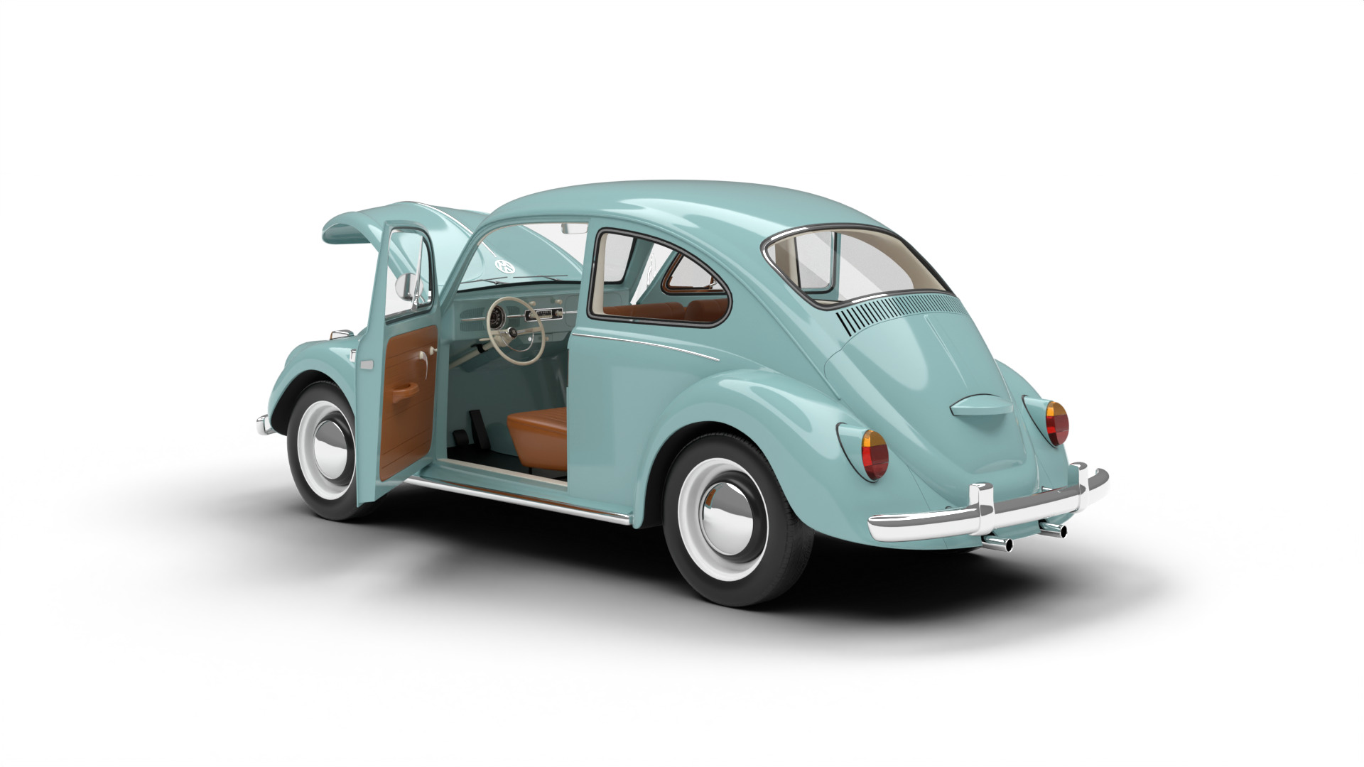 Volkswagen Beetle Type 1 1200 1965 HQ 3d model 3D model_3