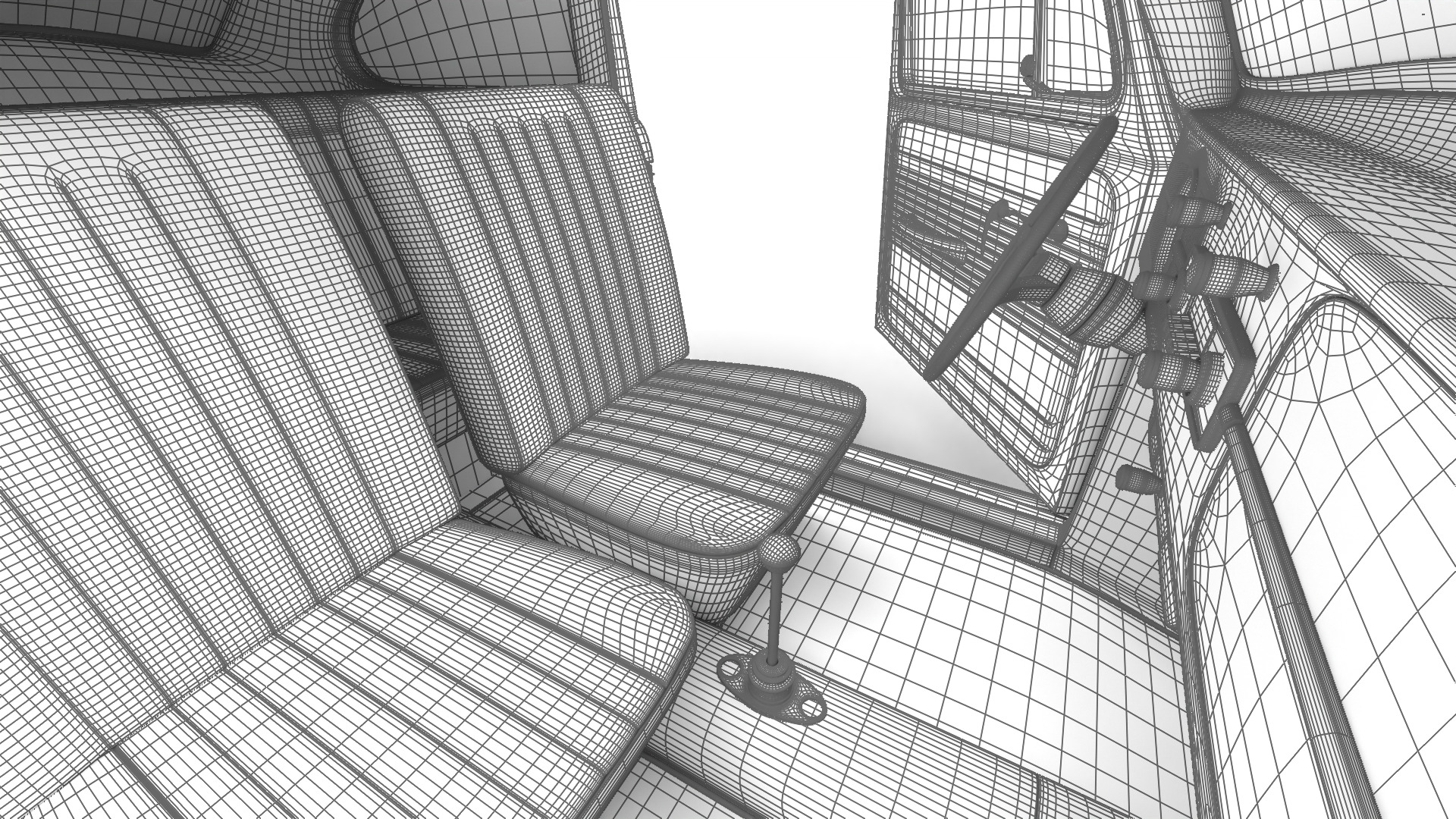 Volkswagen Beetle Type 1 1200 1965 HQ 3d model 3D model_51