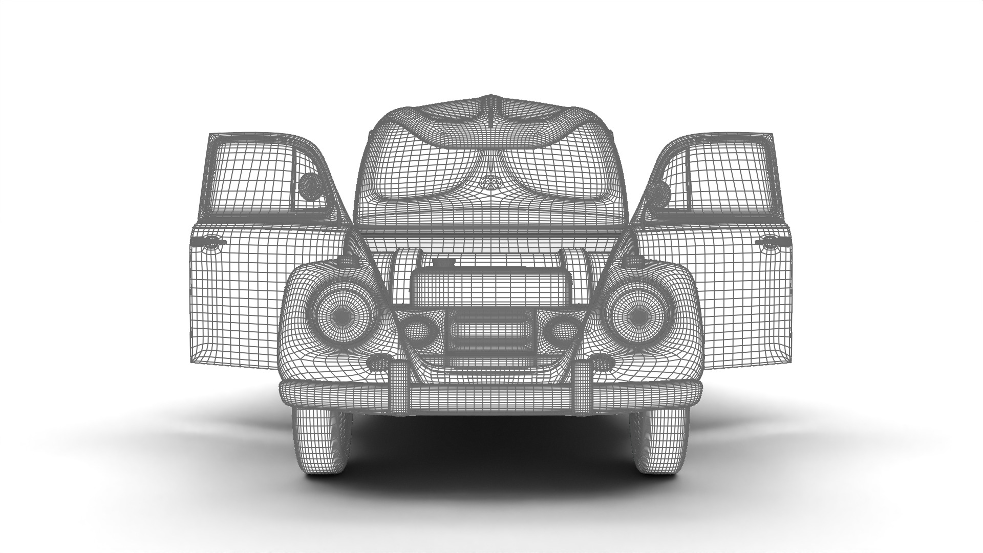 Volkswagen Beetle Type 1 1200 1965 HQ 3d model 3D model_39