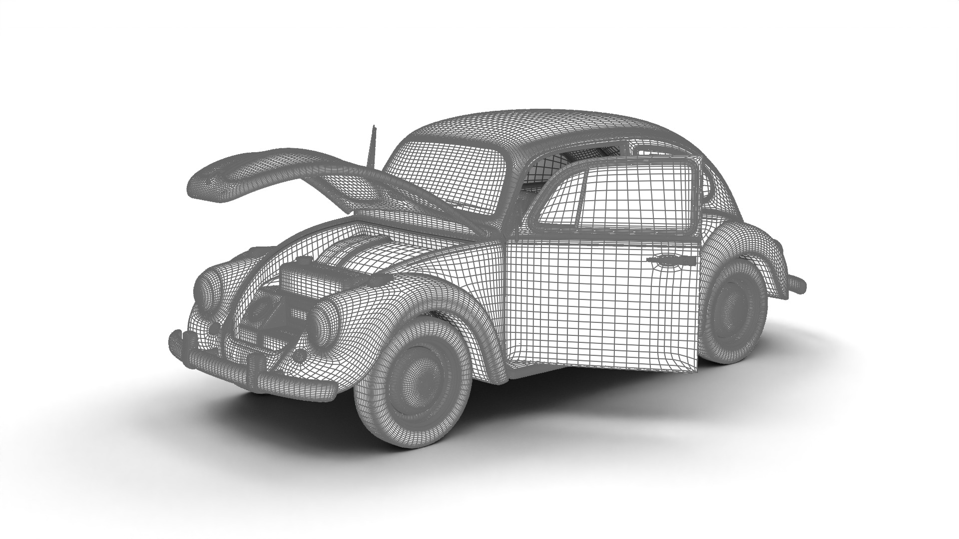 Volkswagen Beetle Type 1 1200 1965 HQ 3d model 3D model_27
