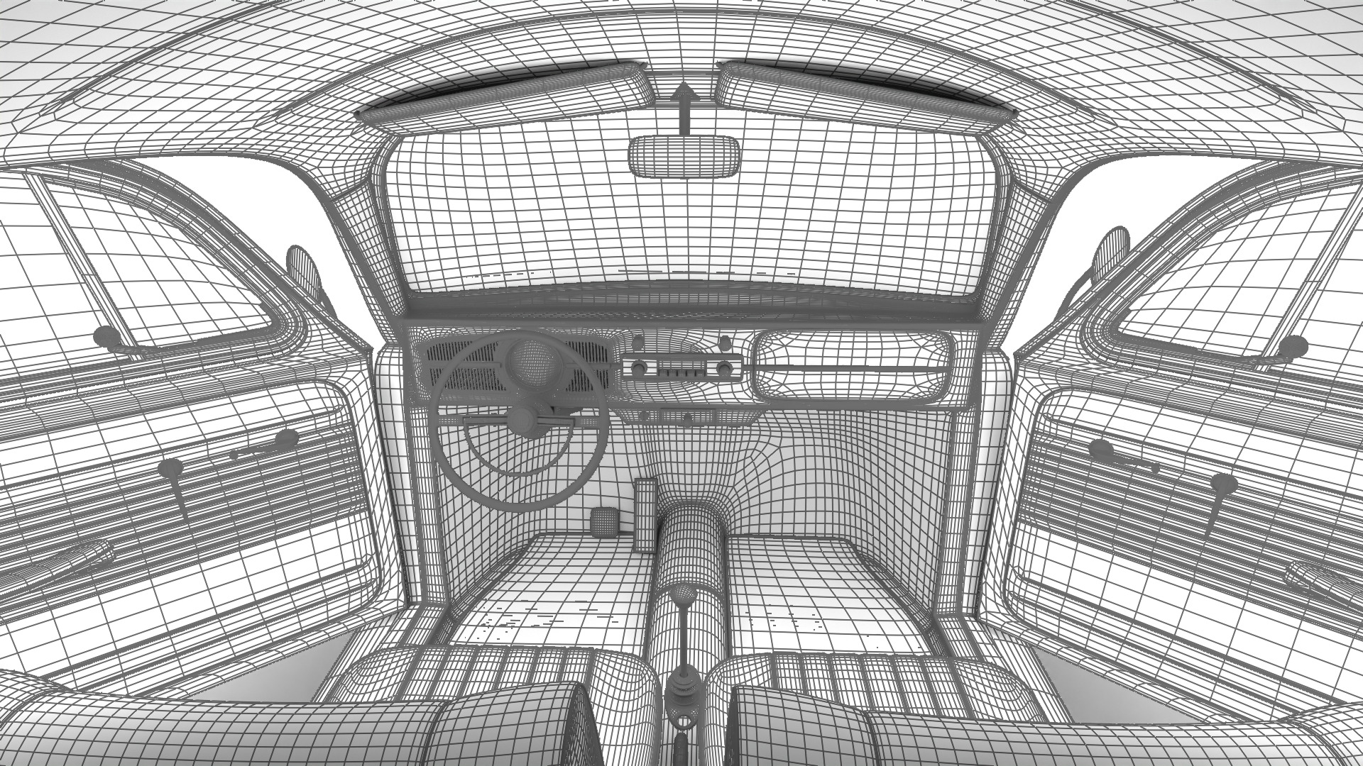 Volkswagen Beetle Type 1 1200 1965 HQ 3d model 3D model_46