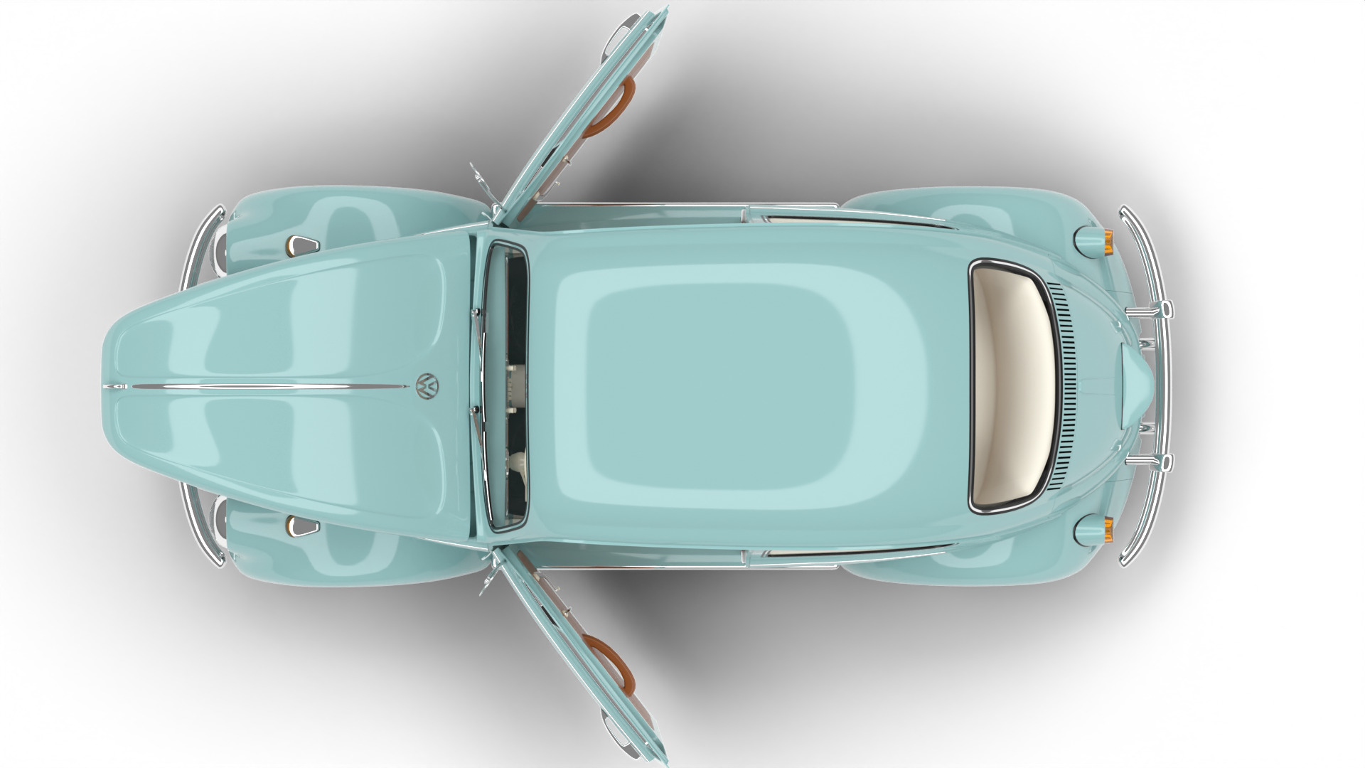 Volkswagen Beetle Type 1 1200 1965 HQ 3d model 3D model_15