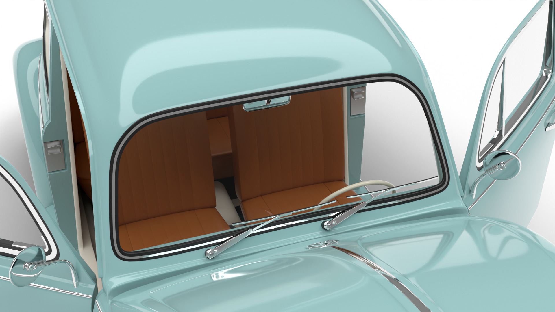 Volkswagen Beetle Type 1 1200 1965 HQ 3d model 3D model_7