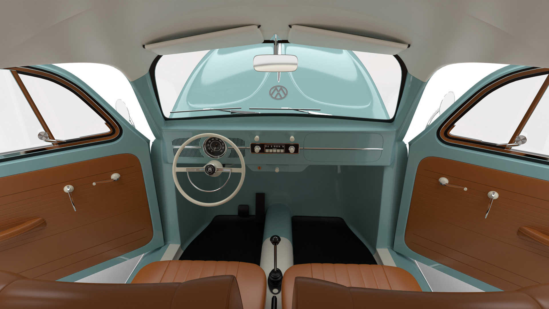 Volkswagen Beetle Type 1 1200 1965 HQ 3d model 3D model_21
