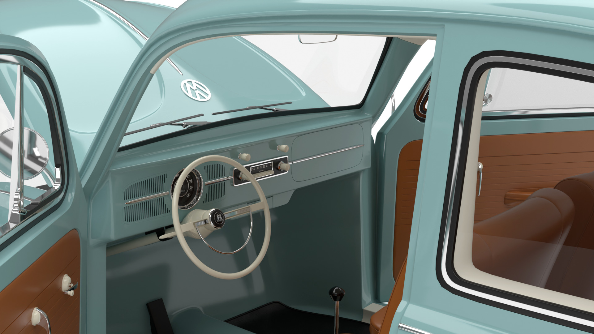 Volkswagen Beetle Type 1 1200 1965 HQ 3d model 3D model_20