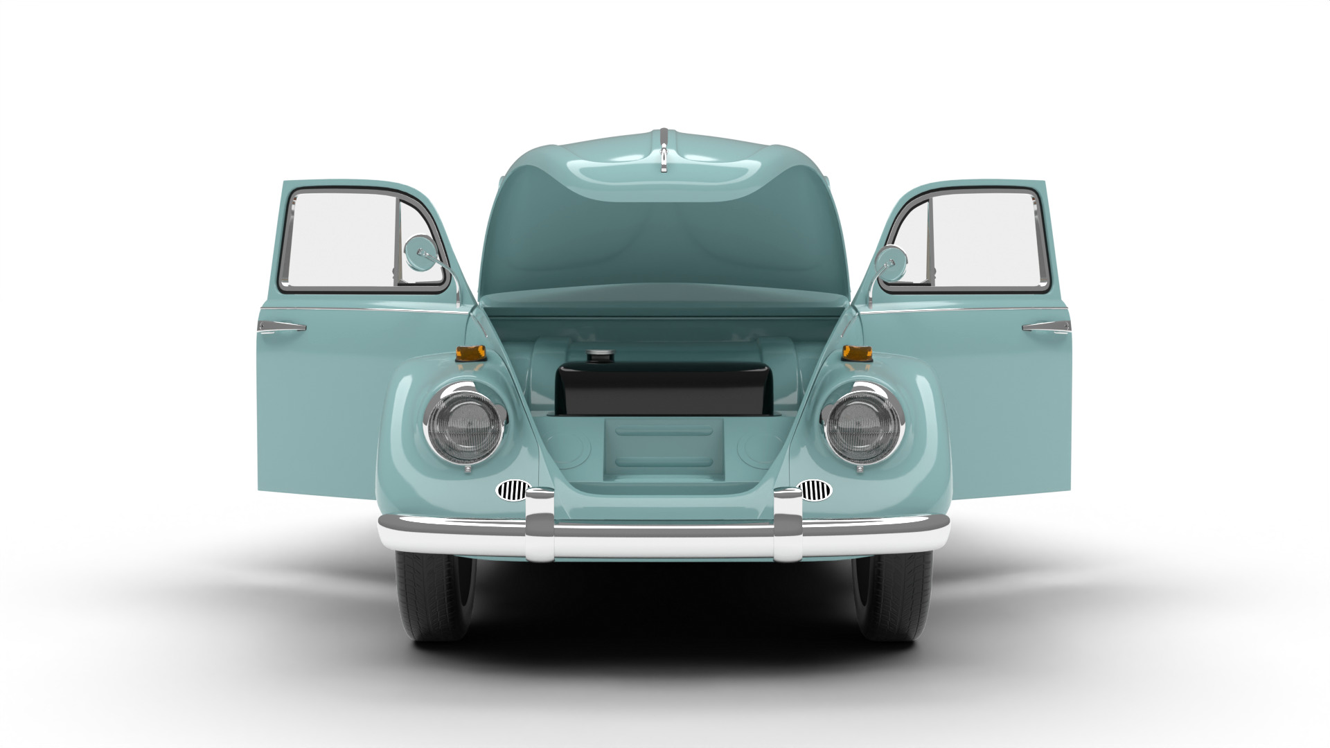 Volkswagen Beetle Type 1 1200 1965 HQ 3d model 3D model_14