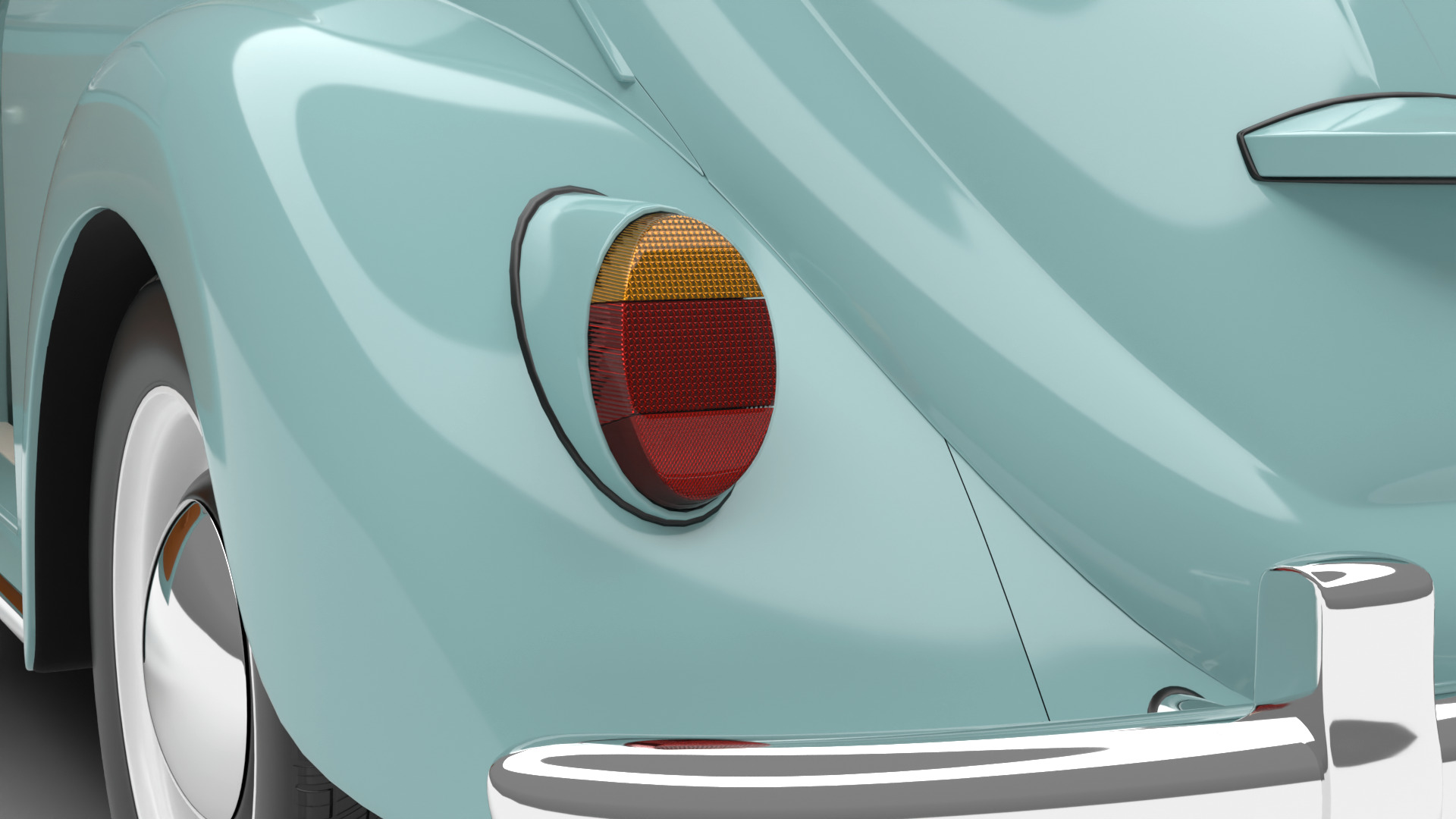 Volkswagen Beetle Type 1 1200 1965 HQ 3d model 3D model_16