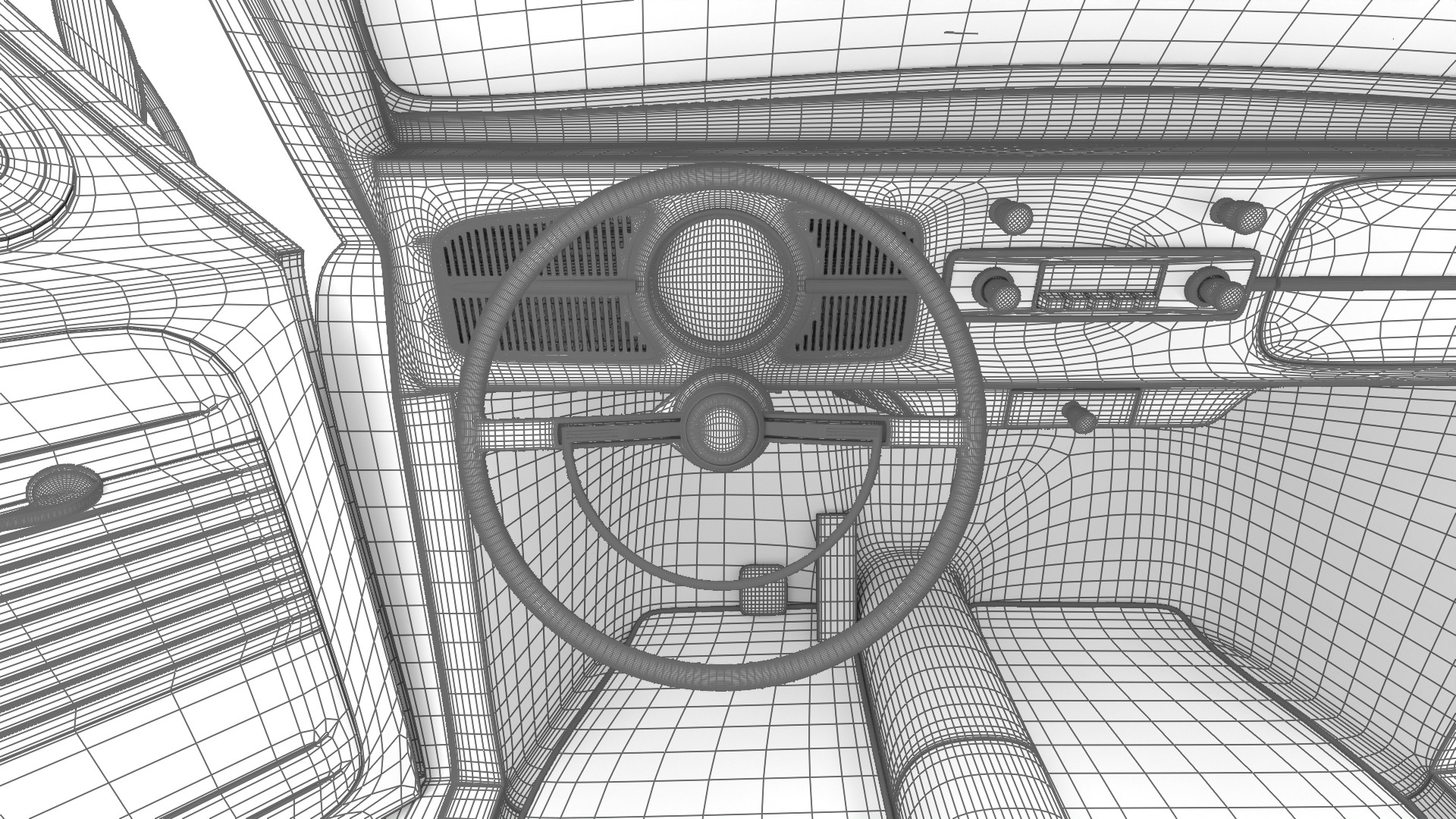 Volkswagen Beetle Type 1 1200 1965 HQ 3d model 3D model_49