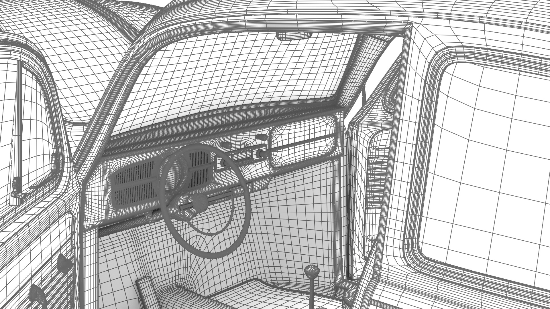 Volkswagen Beetle Type 1 1200 1965 HQ 3d model 3D model_45