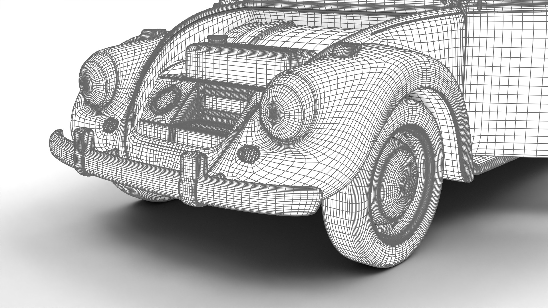 Volkswagen Beetle Type 1 1200 1965 HQ 3d model 3D model_29