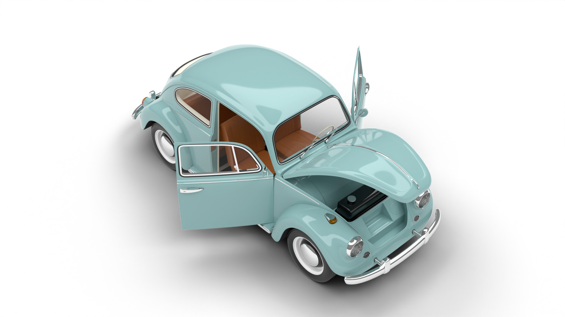 Volkswagen Beetle Type 1 1200 1965 HQ 3d model 3D model_10