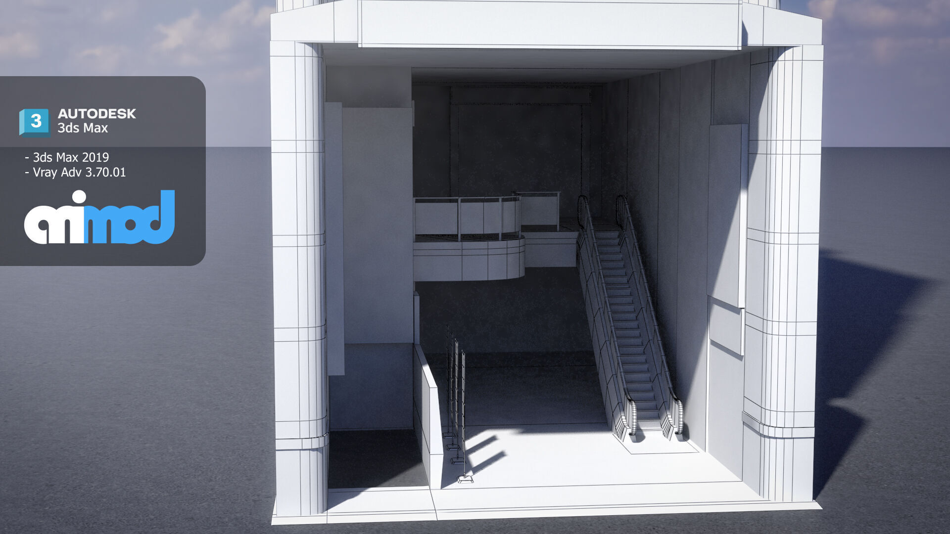 Japanese Building 0013 3D model_8